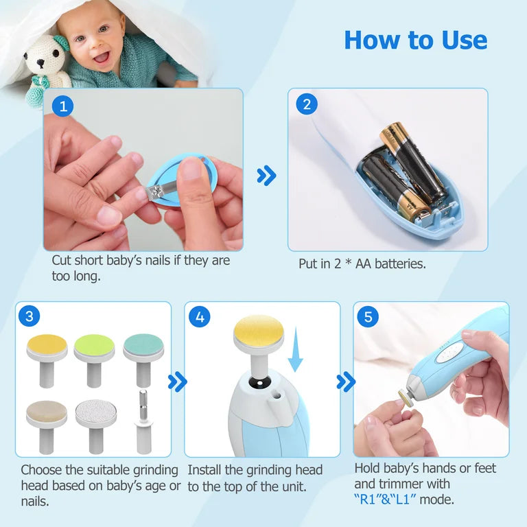 Baby Nail Clippers with Light