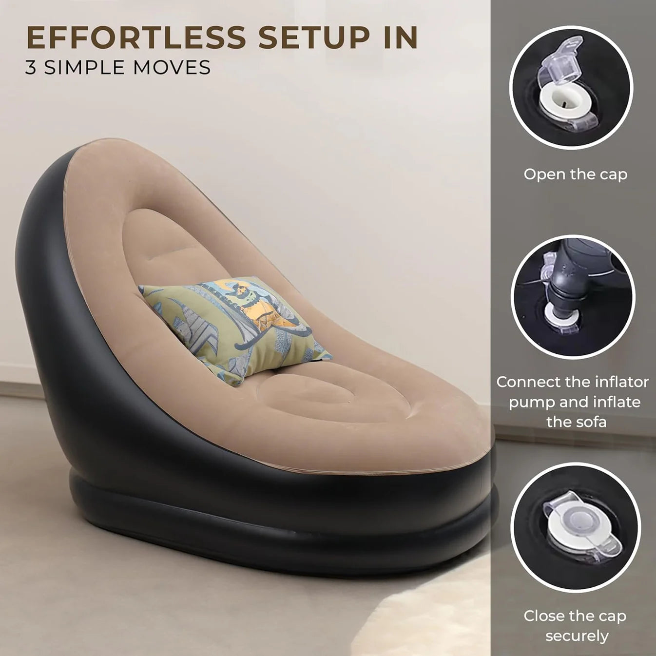 2 in 1 Inflatable Sofa