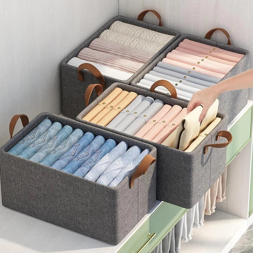Foldable Wardrobe Organizer with Durable Handle
