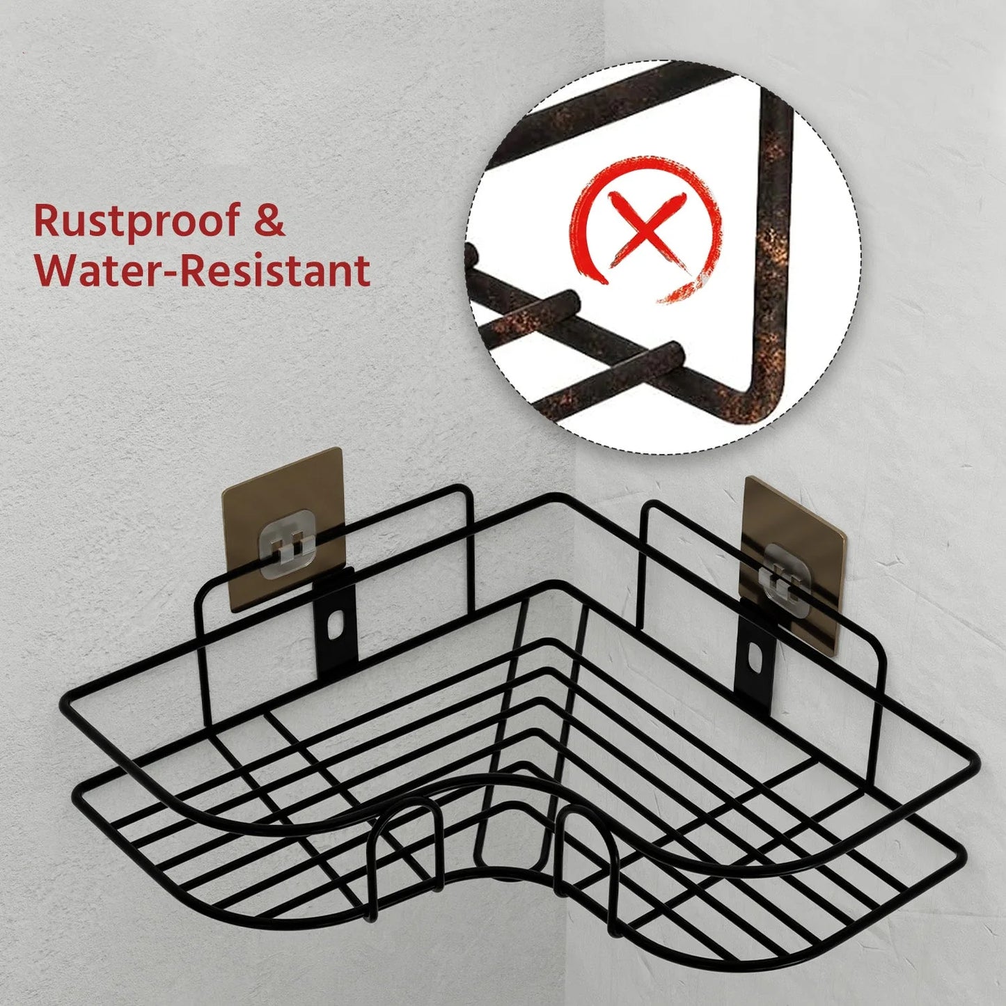 Metal Bathroom Corner Rack