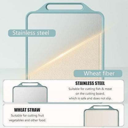 Double-Sided Stainless Steel Cutting Boards