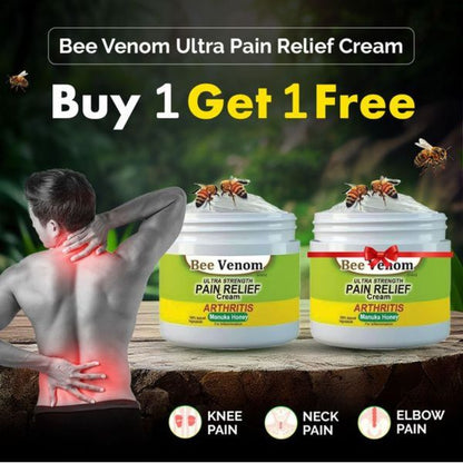 Bee Venom Ultra Strength Pain Relief Cream (Buy 1 Get 1 Free)