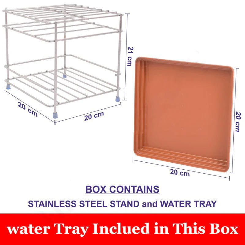 Heavy Steel Matka Stand with Free Tray