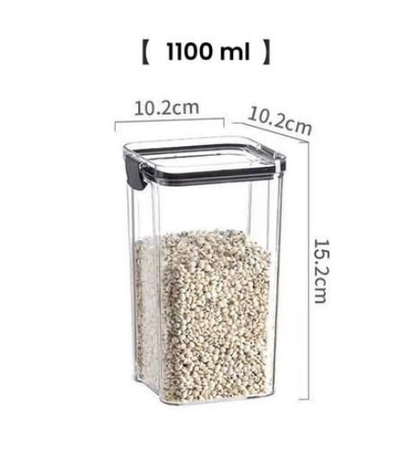 Food Storage Container Vacuum Sealer (Pack of 4, 1100ml)