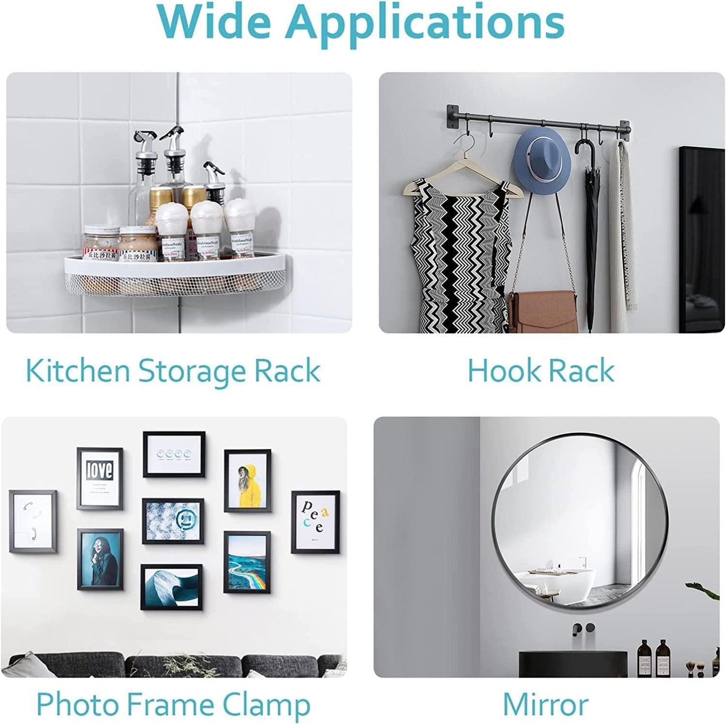 Drill Free Adhesive Hooks