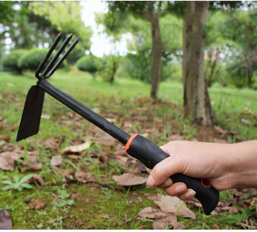 Wooden Handle Dual Hoe & Rake