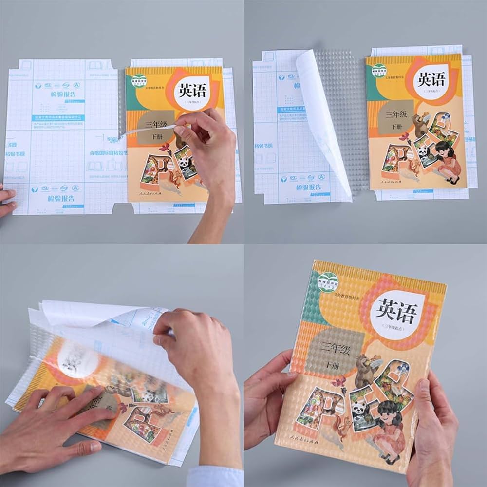 Self Adhesive Transparent Book Cover ( Pack Of 30)