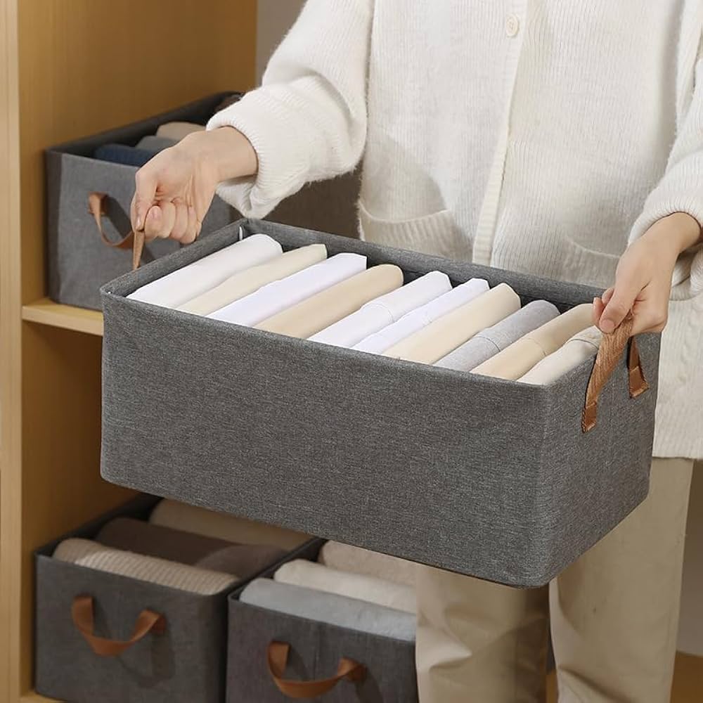 Foldable Wardrobe Organizer with Durable Handle