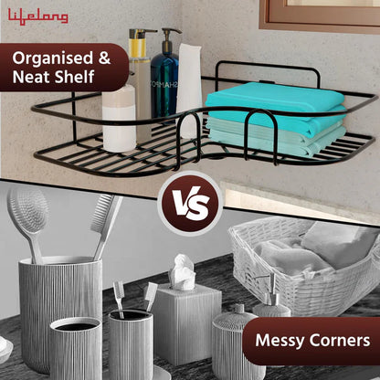 Metal Bathroom Corner Rack