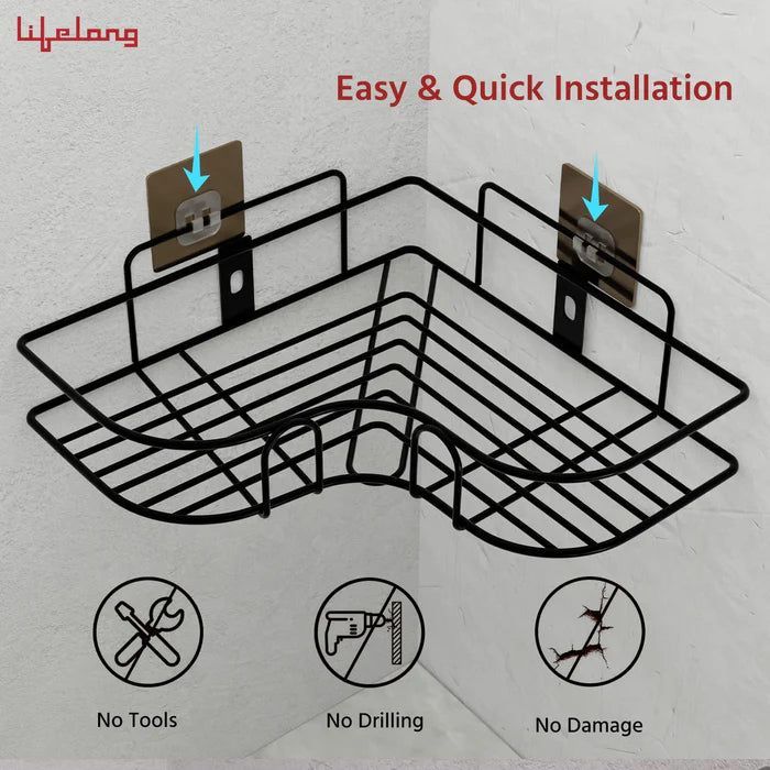 Metal Bathroom Corner Rack