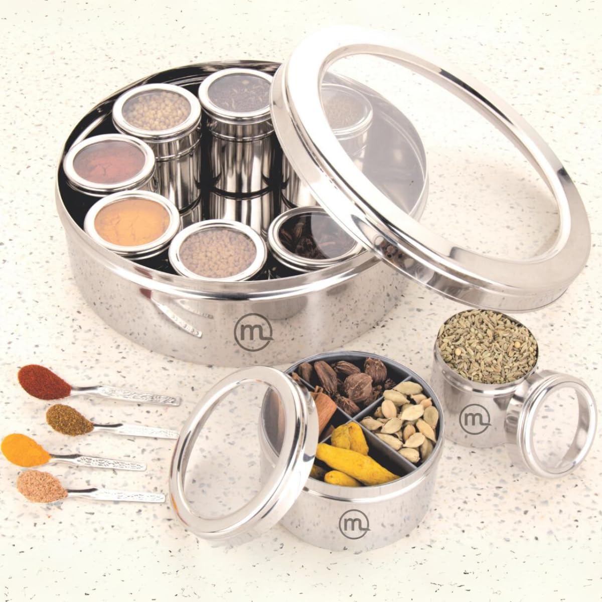 12 in 1 Stainless Steel Masala Box