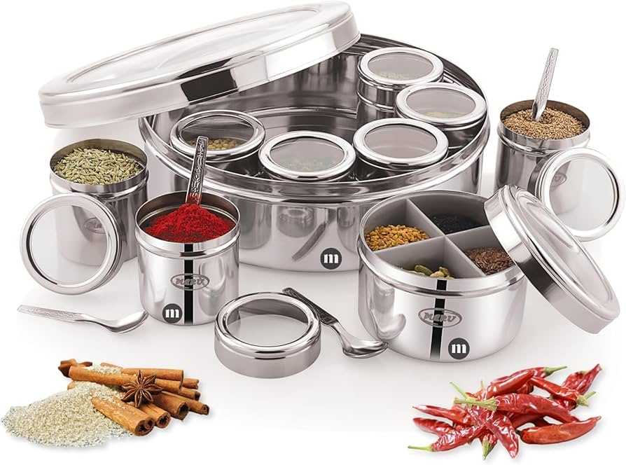 12 in 1 Stainless Steel Masala Box
