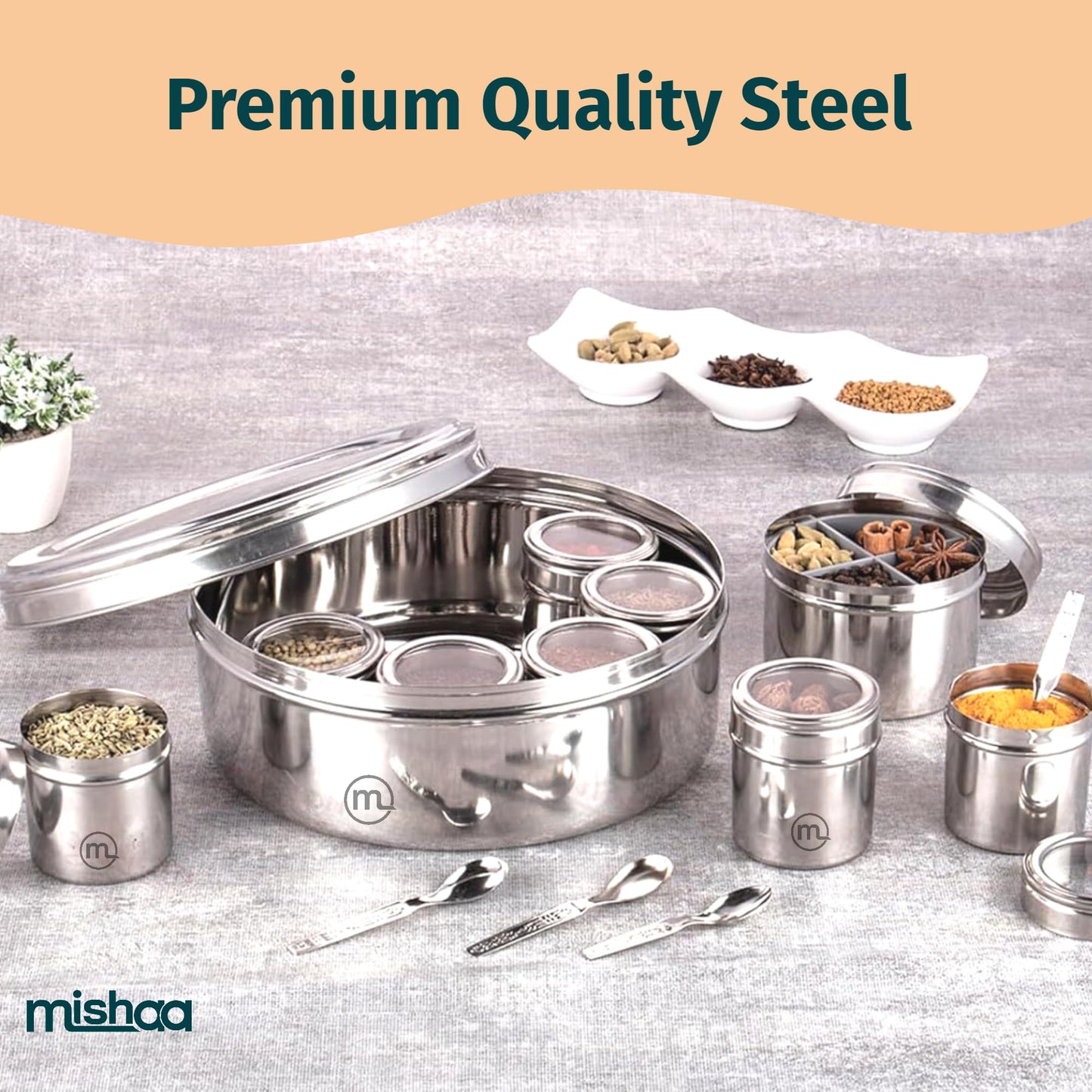 12 in 1 Stainless Steel Masala Box