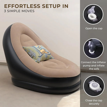 2 in 1 Inflatable Sofa