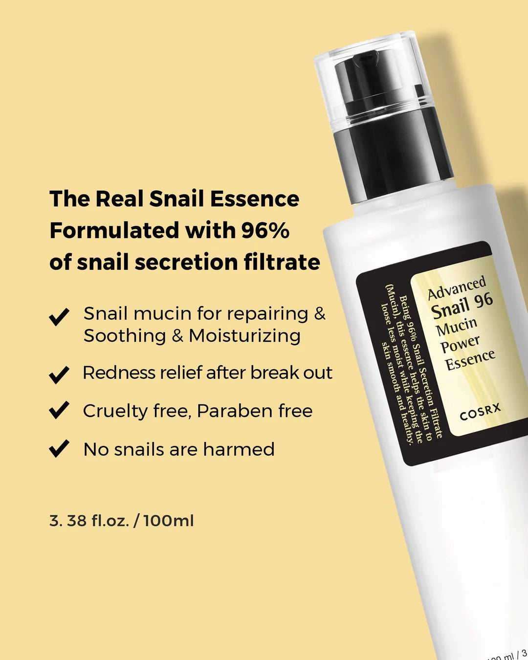 Snail 96 Mucin Power Essence 100 ML (Buy 1 Get 1 Free)