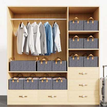 Foldable Wardrobe Organizer with Durable Handle