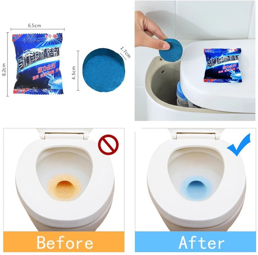 Automatic Toilet Bowl Cleaner Tablets (Pack Of 10)