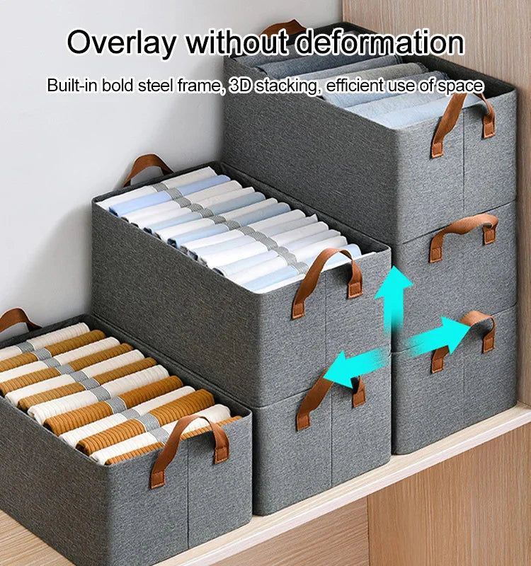 Foldable Wardrobe Organizer with Durable Handle