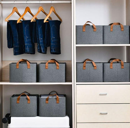 Foldable Wardrobe Organizer with Durable Handle