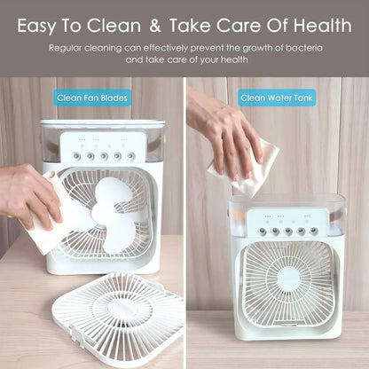 Portable Air Cooler Fan with LED Lights