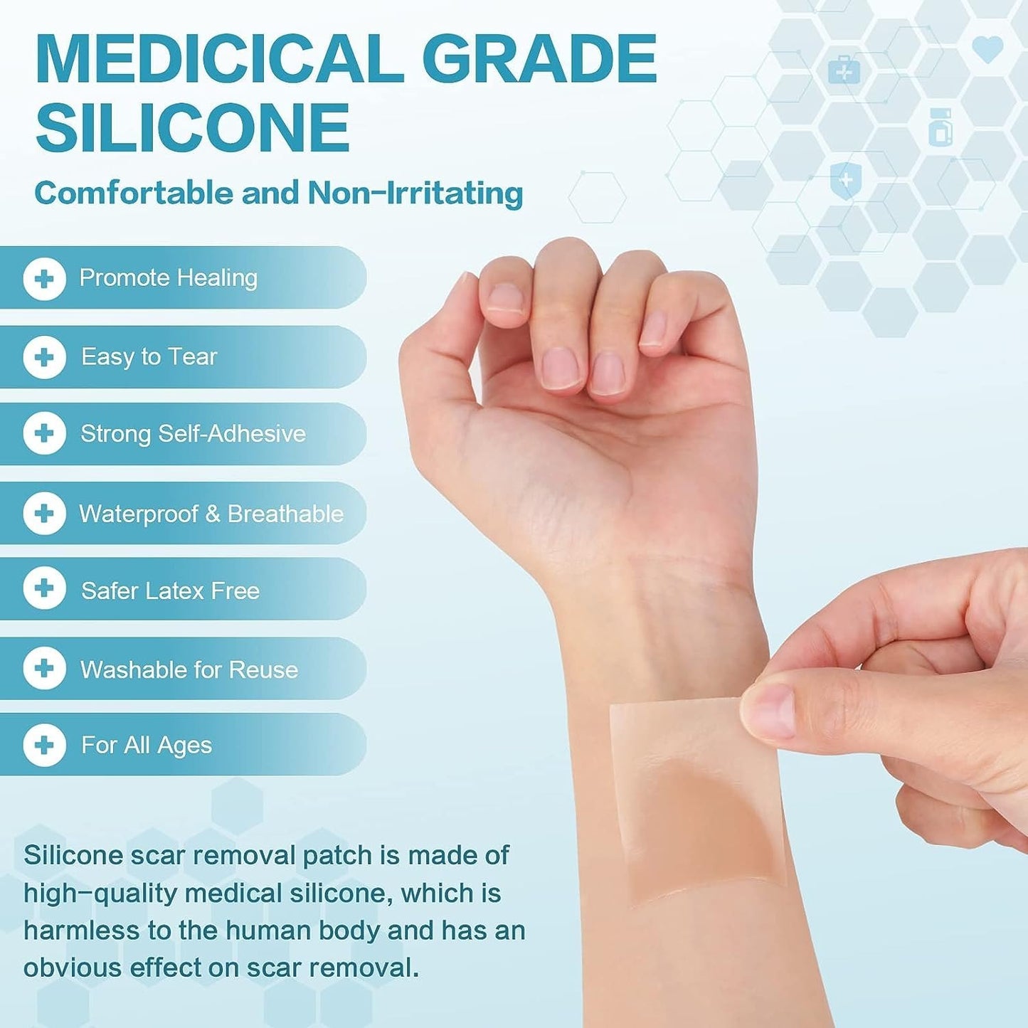 Silicone Gel Sheets – Gentle Scar Reduction Therapy